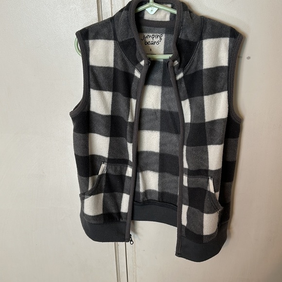 Boys Jumping Beans Checked Microfleece Vest - Picture 6 of 8